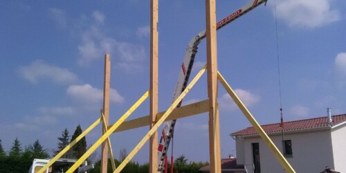 Charpente des Monts - Poteaux - Poutres