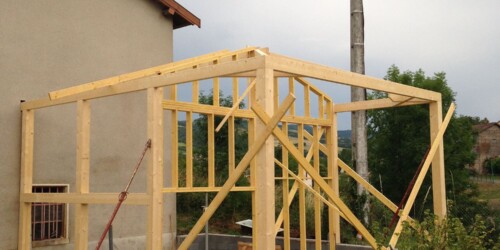 Charpente des Monts - Poteaux - Poutres